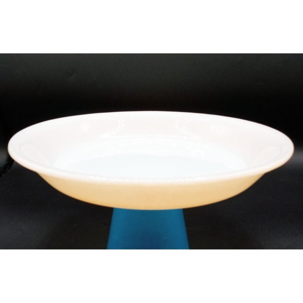 Anchor Hocking Pie Plate Fire-King Peach Luster Milk Glass Vintage 460 9 Inch